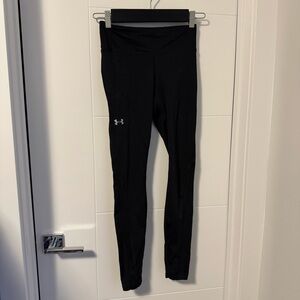 Under Armour Jet Black Compression Heatgear Performance Leggings